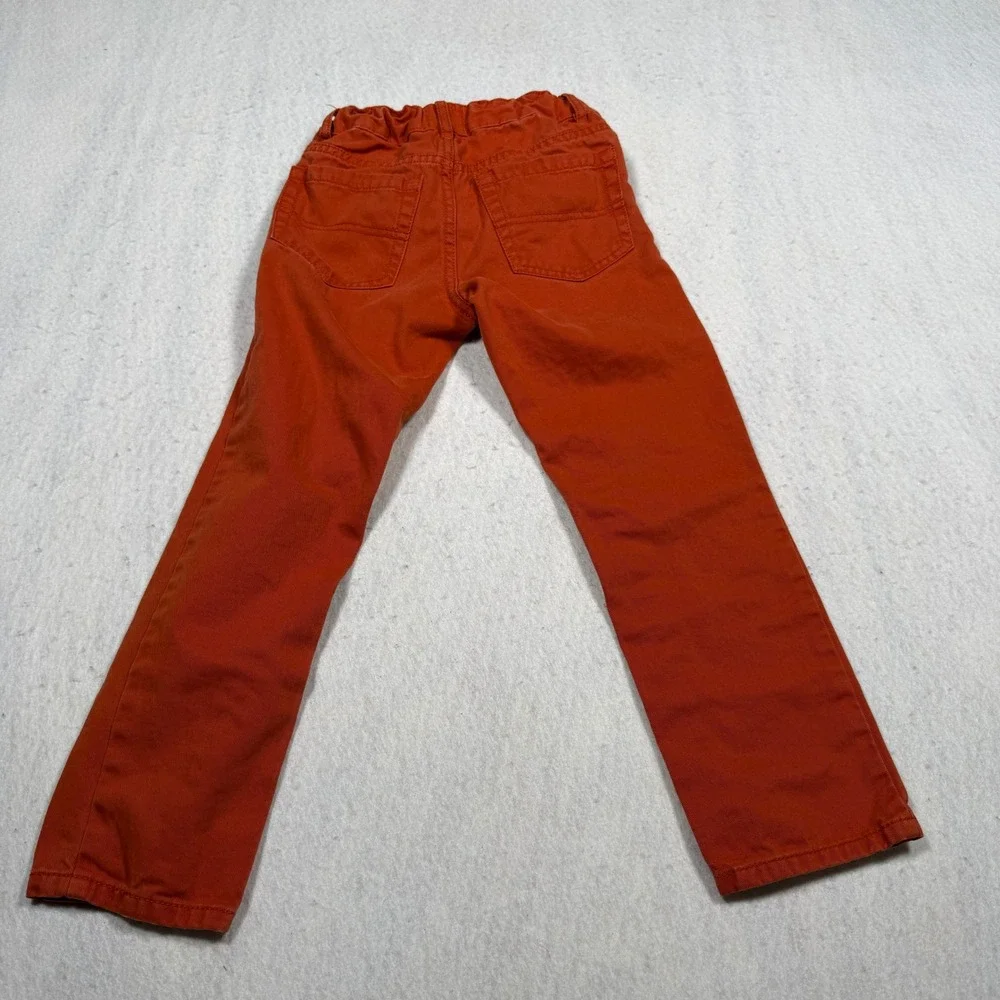 The Children's Place Boys Chino Pants Orange Adjustable Waist Size 6